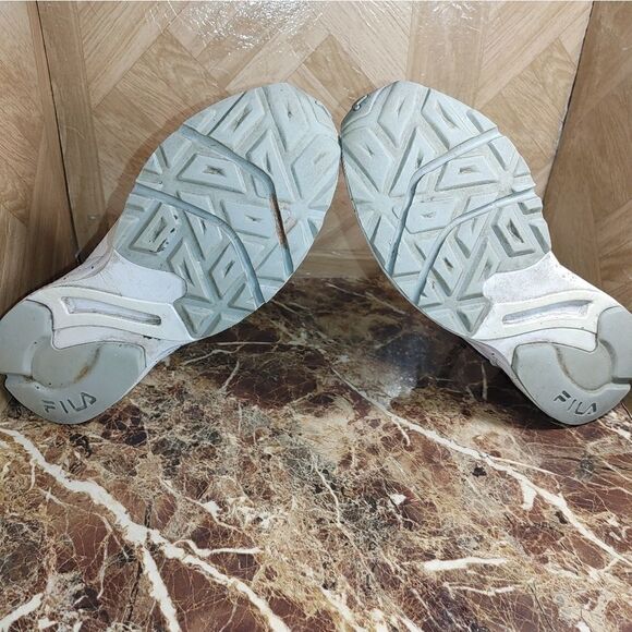 Fila women's lace-up old skool white running shoes sneaker size 7.5 - Picture 4 of 10